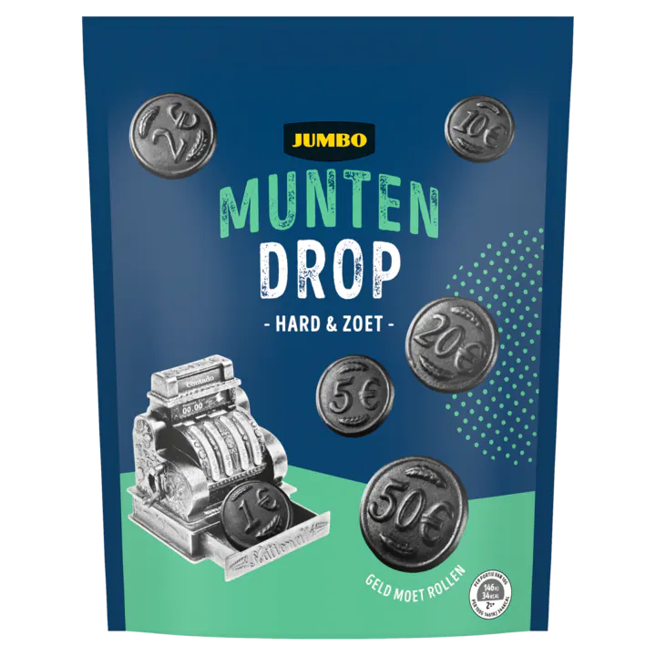 Jumbo Munten Drop / Licorice Coins Sweet 350g