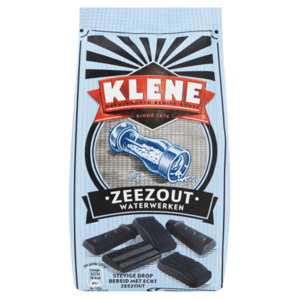 Klene Zeezout Waterwerken drop /  Sea Salt Waterworks licorice 190g
