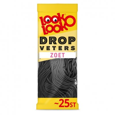 Look-O-Look Drop Veters (Zoet) / Licorice Strings (Sweet) 125g