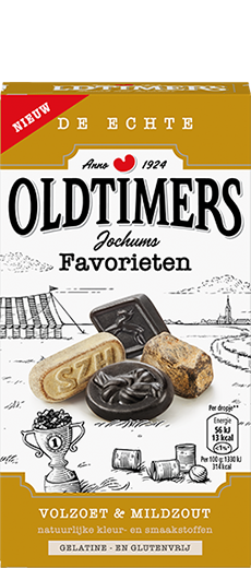 Oldtimers Jochum's Favorieten Drop / Sweet and Salt Licorice 235g