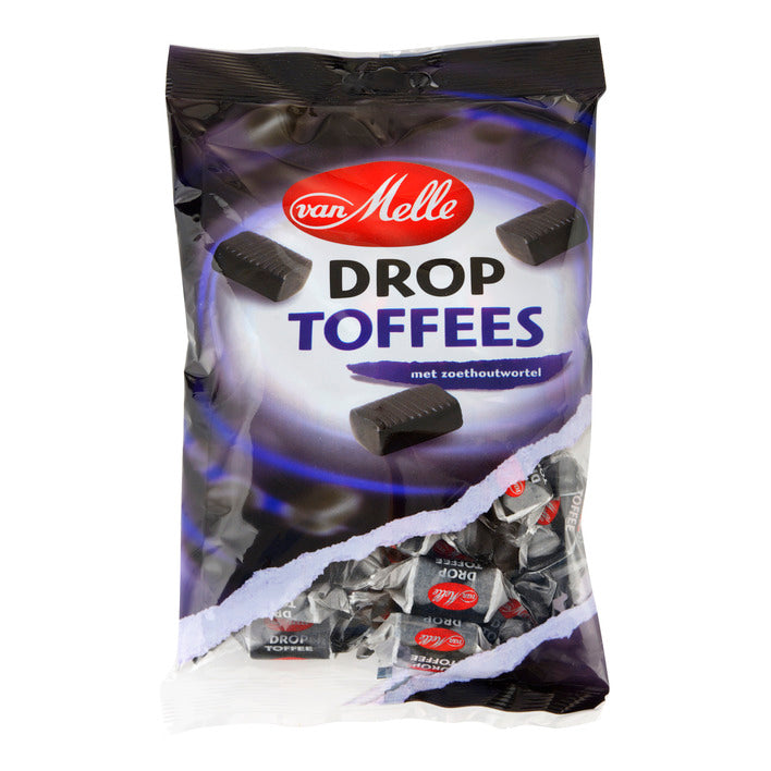 Van Melle  Drop Toffees / Licorice Lollies 275g