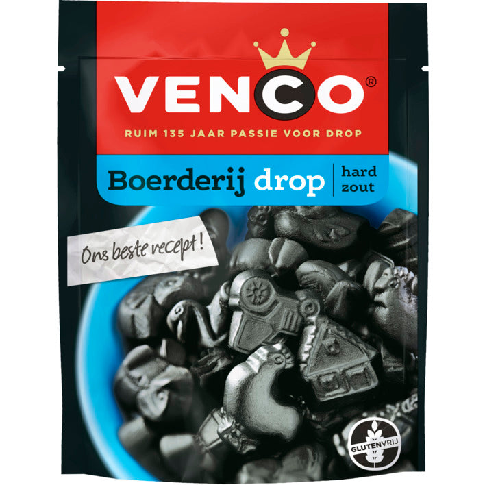 Venco Boerderij Drop (zout) / Farm Animals shaped Licorice (salt) 250g